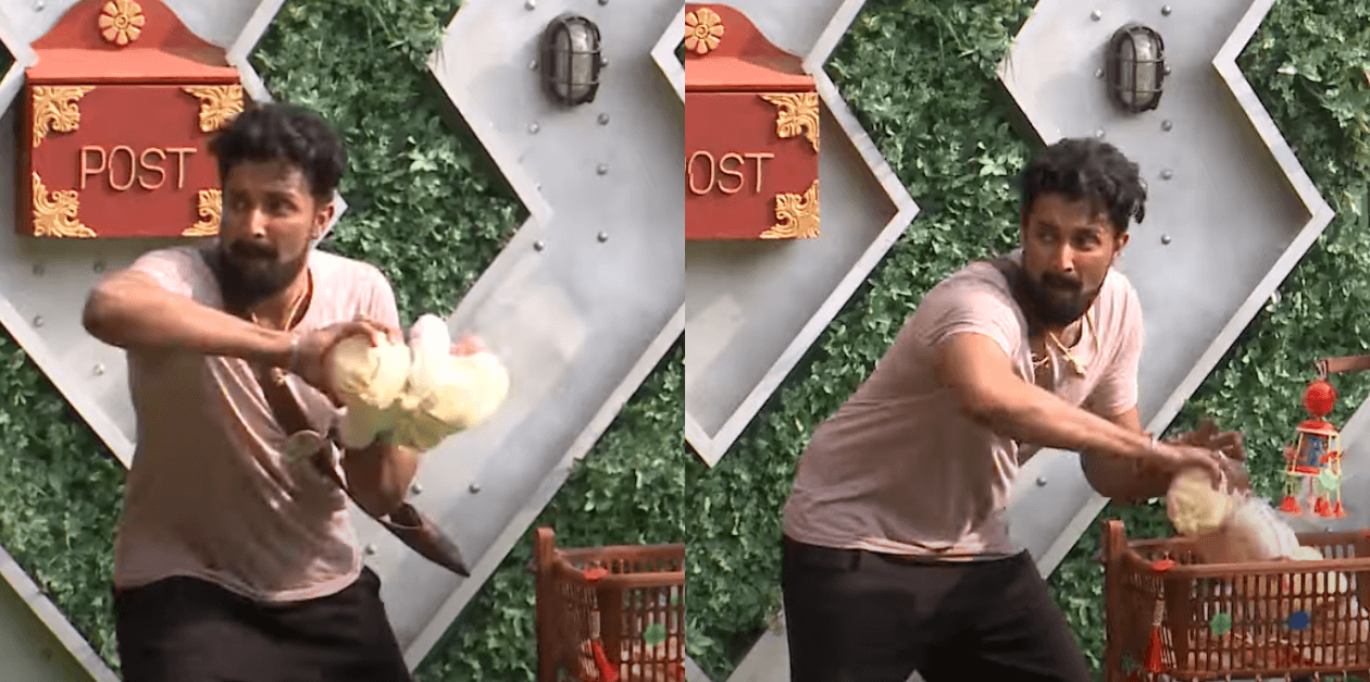தாமரை பொம்மையை வீசி எறிந்த நிரூப்..கடுப்பாகி திட்டிய சினேகன் | BiggBoss Ultimate Feb21 Promo 1 17