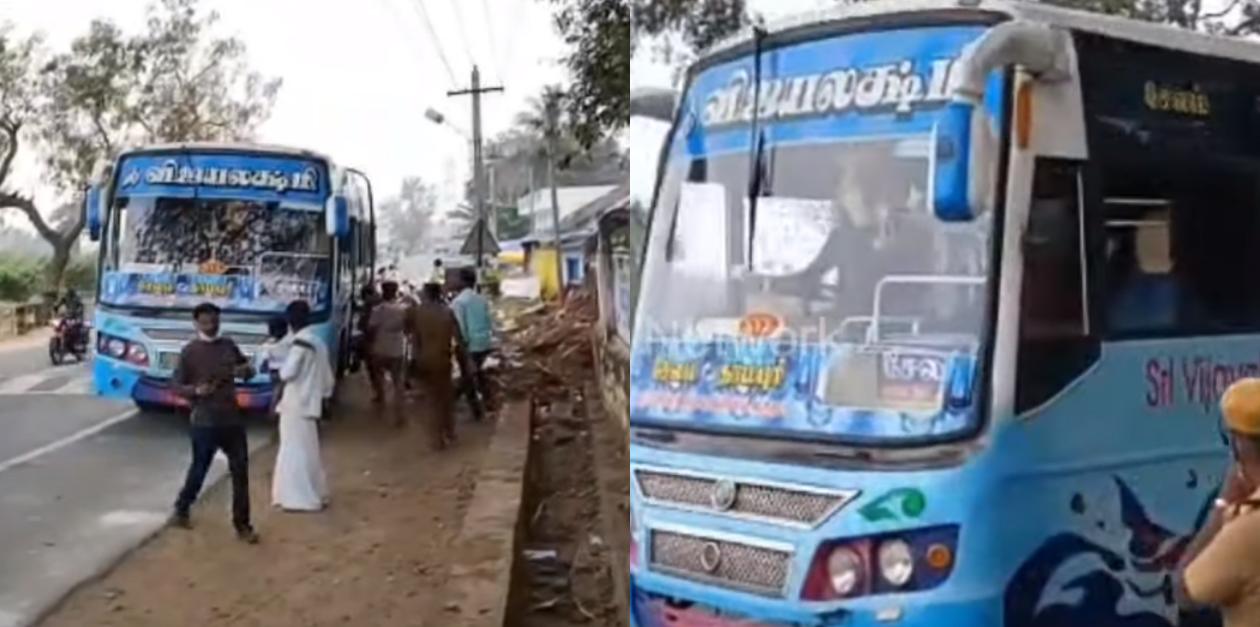 10 நிமிஷம் கொடுங்க ஓட்டு போட்டுட்டு வந்துடுறேன் பயணிகளிடம் சொல்லிவிட்டு போன பஸ் டிரைவர் 98