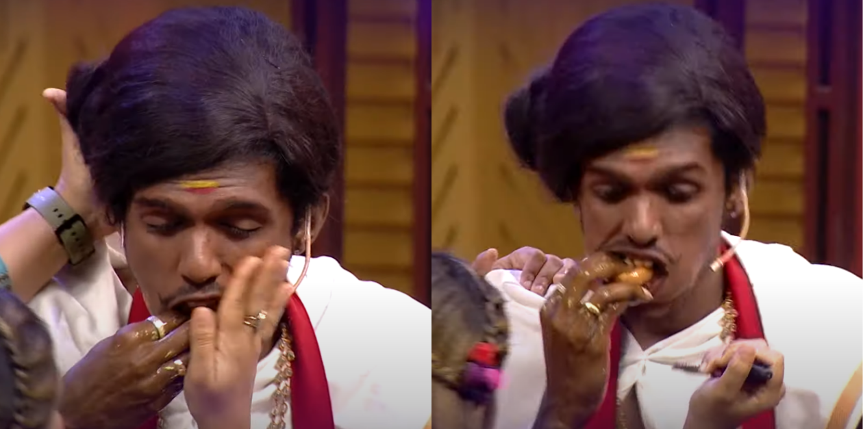 100 புரை திங்கணும்..வரிக்கியை வாயில் வைத்து திணித்து கோமாளிகளை வச்சி செய்த குக்குகள் | Cook With Comali 68