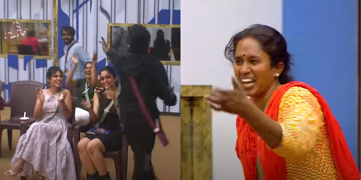 தாமரை சண்டை போடுவது போலவே மிமிக்ரி செய்து அசத்திய சாண்டி தீனா | BB Ultimate 51