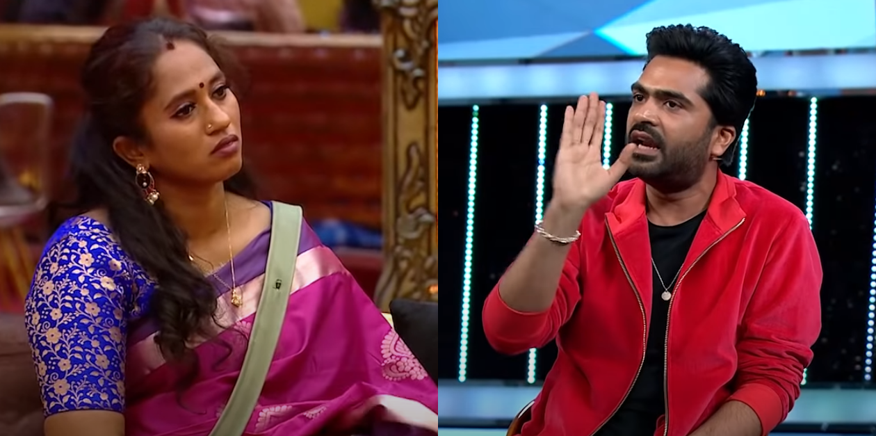 ஒரு வார்த்தையை புடிச்சுக்கிட்டு ஏன் இவ்வளவு சண்டை போடுறீங்க? தாமரையை வெளுத்து வாங்கிய சிம்பு 41