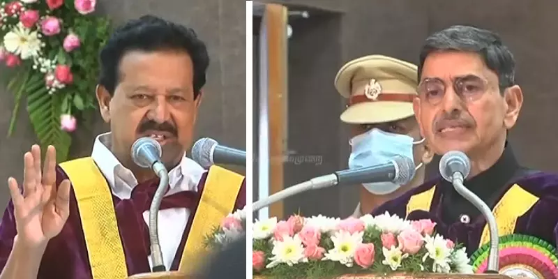 தமிழகத்தில் இந்தி பேசுபவர்கள் பானி பூரி விற்கின்றனர் என ஆளுநர் முன்னிலையில் மாநில அமைச்சர் பொன்முடி தெரிவித்துள்ளார். 67