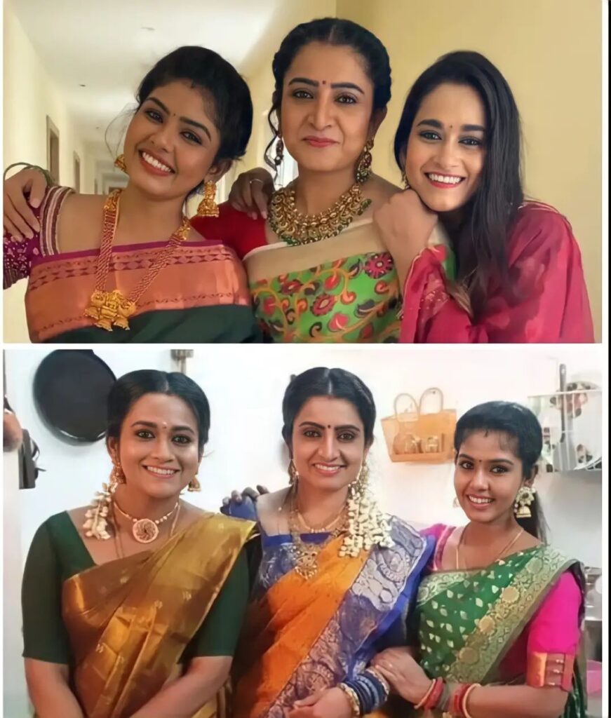 பட்டு புடவையில் செம்ம கெத்தாக நடந்து வந்த பாண்டியன் ஸ்டோர்ஸ் மருமகள்கள் | Pandiyan Stores 3