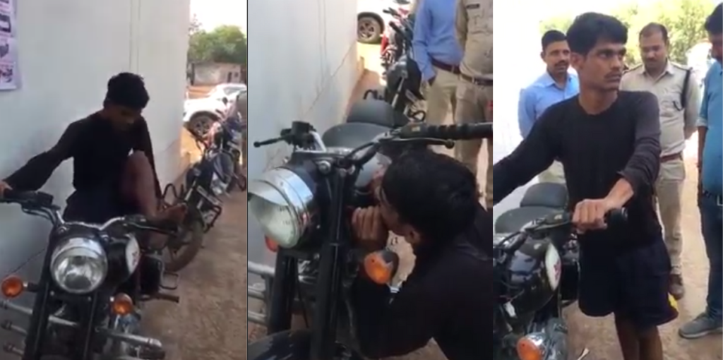 காலை வைத்து சைடு லாக்கை உடைத்து, புல்லட்டை அசால்ட்டாக திருடிய திருடன் | Viral Video 3