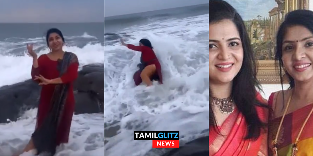 பாறை மீது நடனம்..கடலுக்குள் வழுக்கி விழுந்த பரிதாபம்.! டிடி அக்காவுக்கு நடந்த சோகம் | DD 25