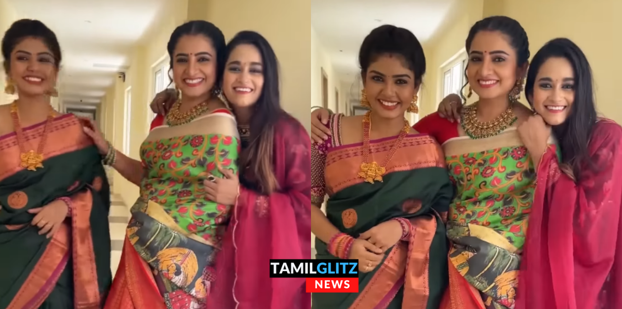 பட்டு புடவையில் செம்ம கெத்தாக நடந்து வந்த பாண்டியன் ஸ்டோர்ஸ் மருமகள்கள் | Pandiyan Stores 39