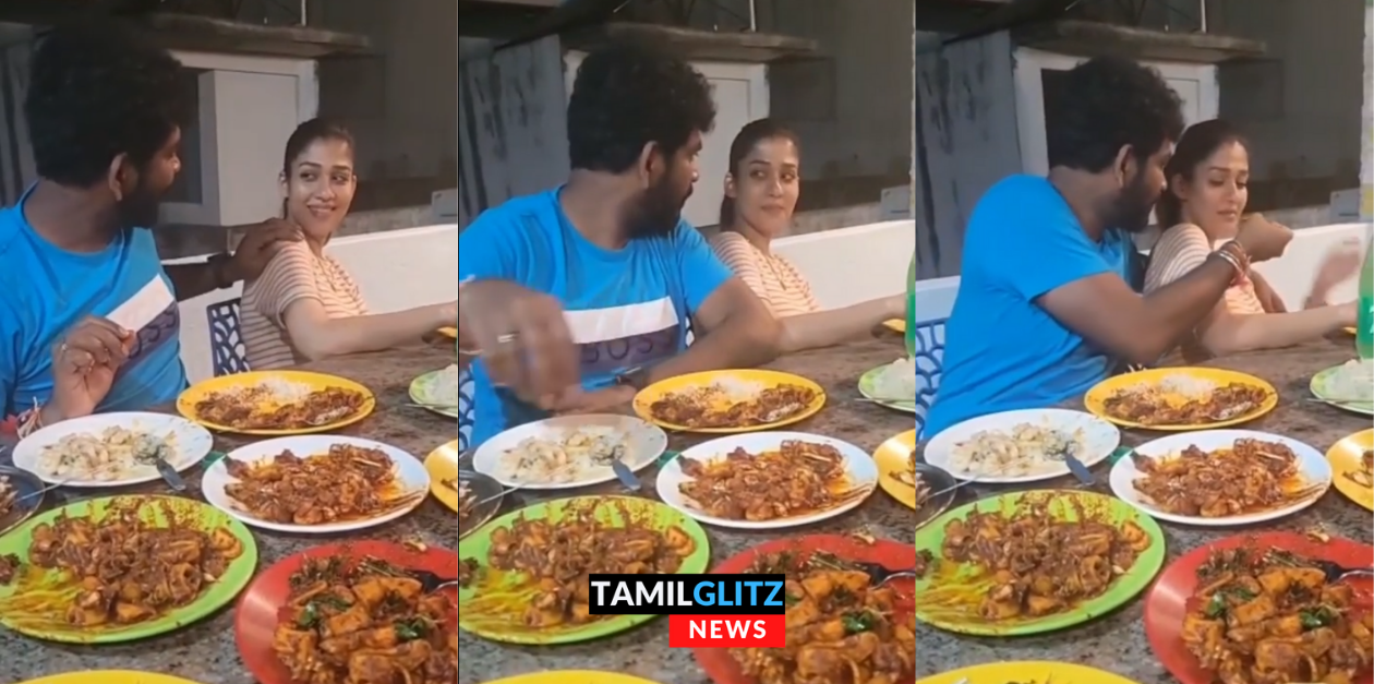 கொஞ்சம் சாப்பிடு தங்கம்.! வருங்கால மனைவிக்கு ஆசையாய் ஊட்டிவிட்ட காதலன்..Cute Video 37