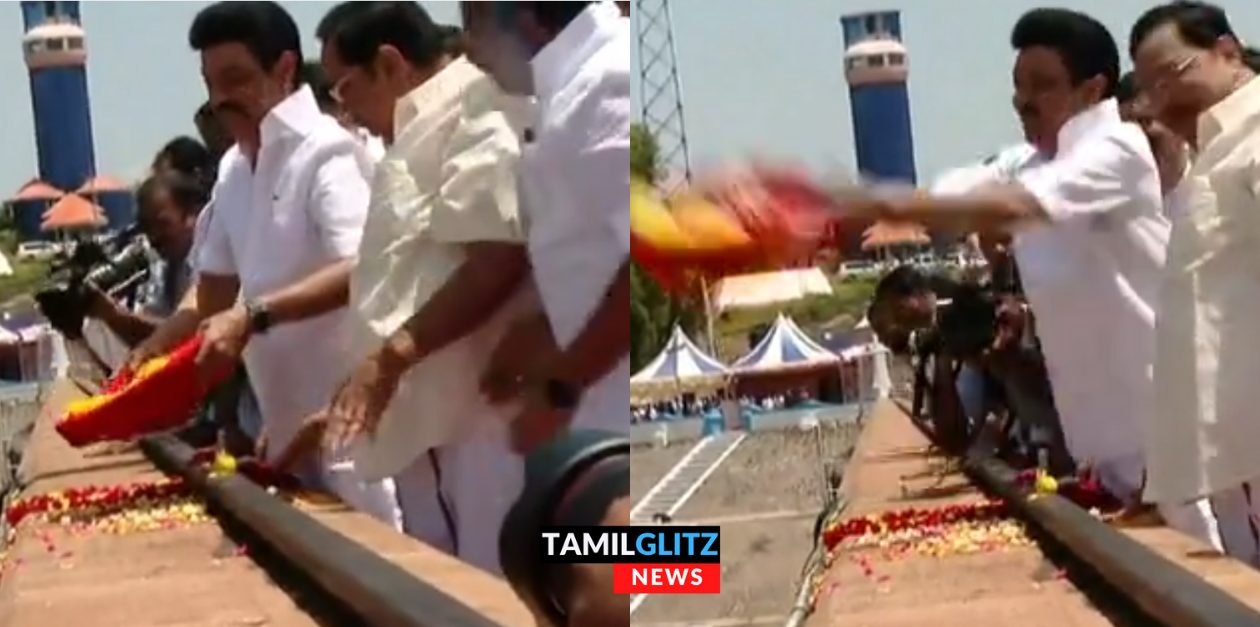 பூ தூவ சொன்னால் தட்டோடு தூக்கி எறிந்த முதல்வர்..கலாய்த்து தள்ளும் நெட்டிசன்கள் | MK Stalin 31