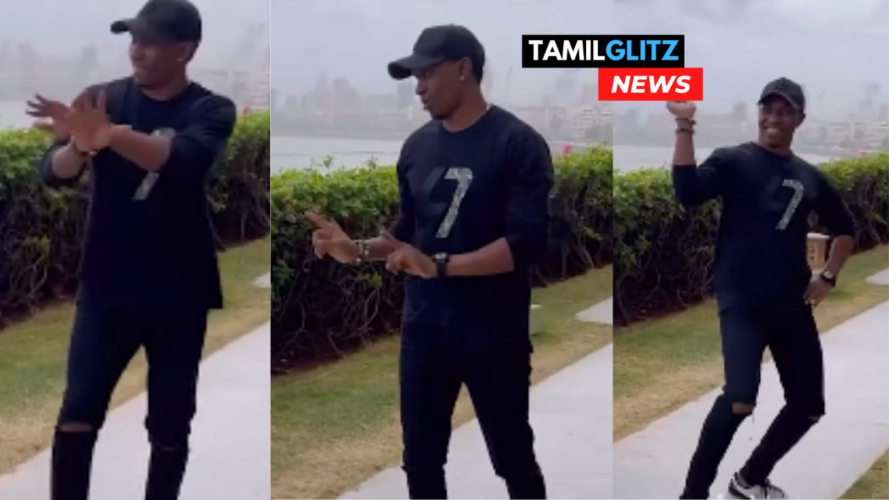 அவர் மாதிரிலாம் ஆட முடியாது!!இது என்னோட அரபிக் குத்து!!!கலக்கும் டி.ஜே.பிராவோ!!! 7