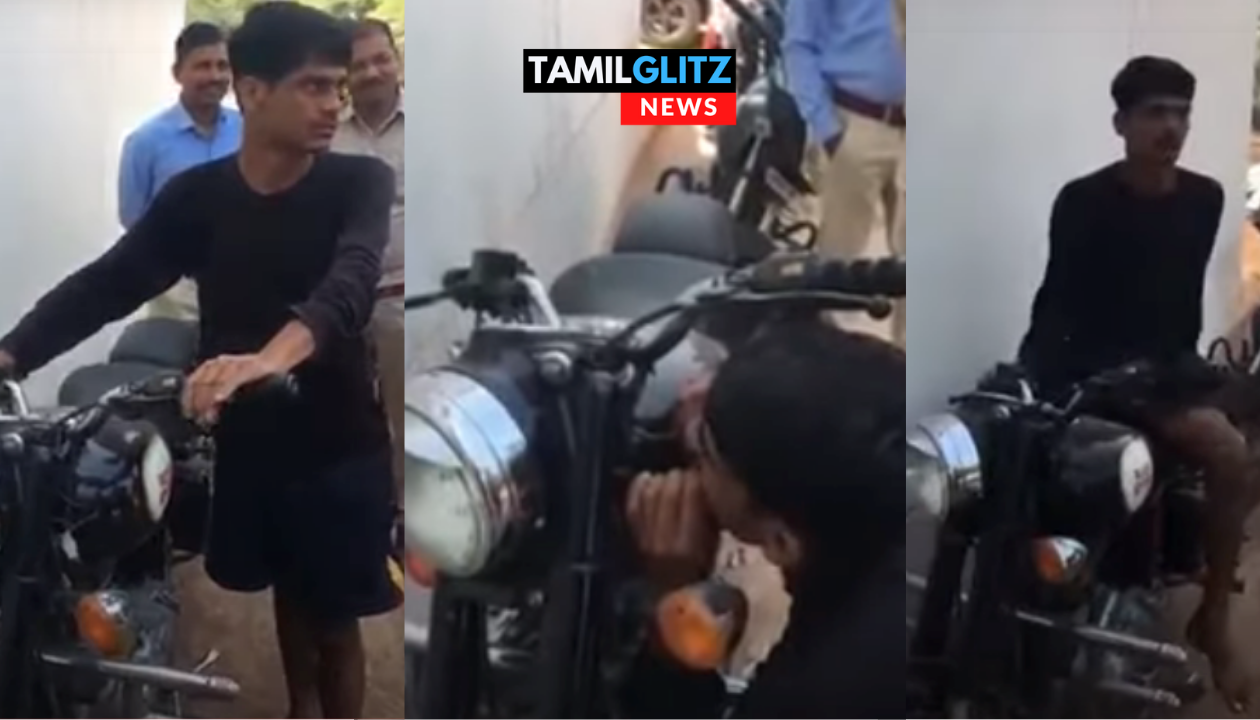 காலை வைத்து சைடு லாக்கை உடைத்து, புல்லட்டை அசால்ட்டாக திருடிய திருடன் | Viral Video 75