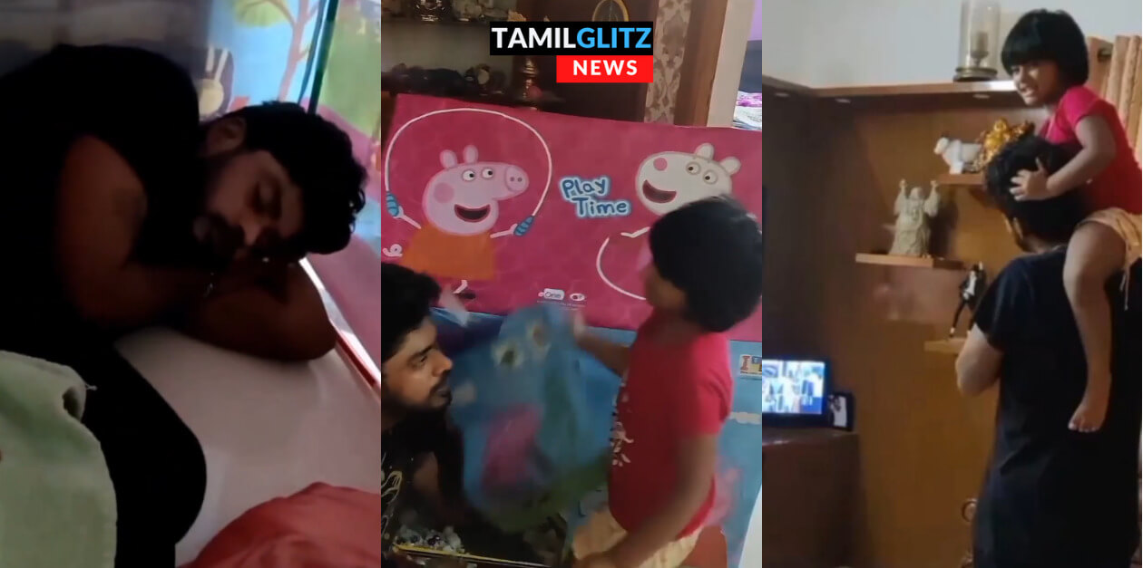 அப்பா இது உள்ள போய் தூங்குப்பா..குட்டி டென்ட்-ல் சாண்டியை தூங்க வைத்த செல்ல மகள் லாலா 95