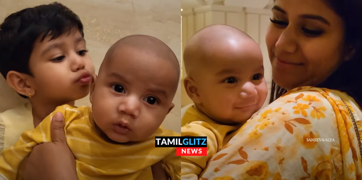 குட்டி மகனை முதல் முறையாக காட்டிய ஆல்யா..தம்பிக்கு முத்தம் கொடுத்து விளையாடும் ஐலா..இந்த குட்டி பையனும் செம்ம Cute ஆ இருக்கானே 109