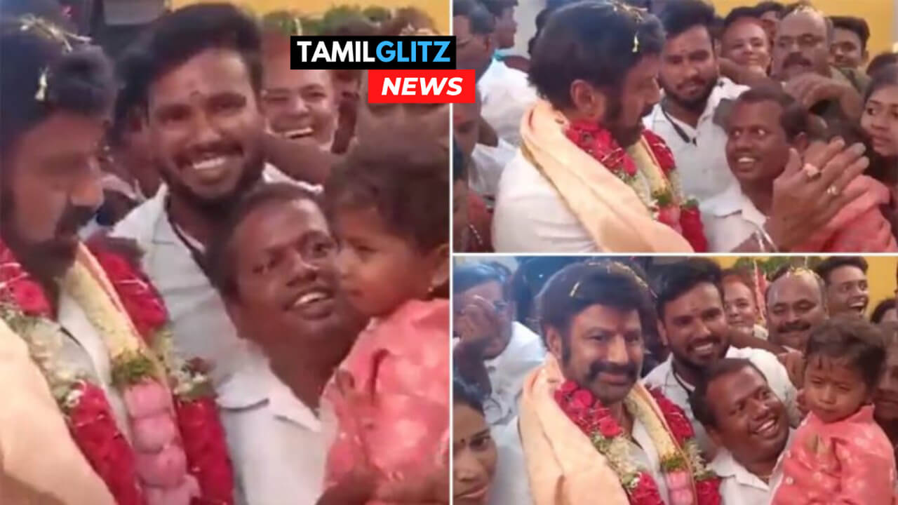 "ஹரே, எமிரா இதி"!!தூங்கிக்கொண்டிருந்த குழந்தையை தட்டி எழுப்பி சிரித்து கொண்டே போட்டோவிற்கு போஸ் கொடுத்த பாலகிருஷ்ணா. 19