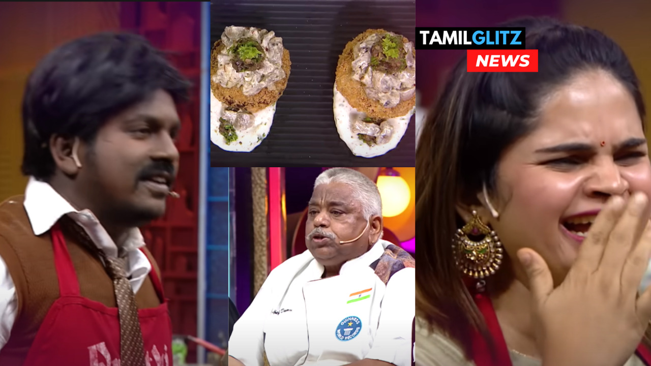 "கடி ஜோக் தங்கதுரை is back"!!"எது dish பெயரு kiss'அ"!!சிரிப்பை அடக்க முடியாத வித்யூலேகா!!அரங்கை அலற விட்ட tigergarden தங்கதுரை!! 141