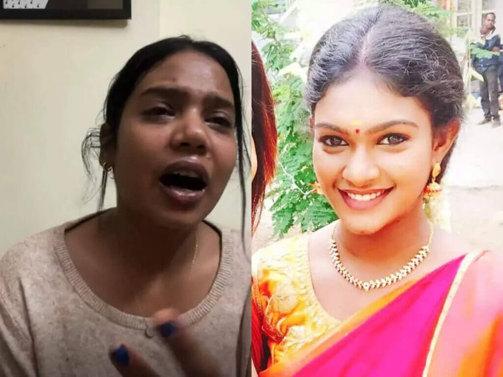 "அம்மாவின் கட்டாயத்தில் மருத்துவமனையில் அனுமதிக்கப்பட்டுள்ளாரா?"!!சின்னத்திரை நடிகை ஸ்ரீநிதி மருத்துவமனையில் அனுமதிக்கப்பட்டதாக தீயாய் பரவும் செய்தி!! 7