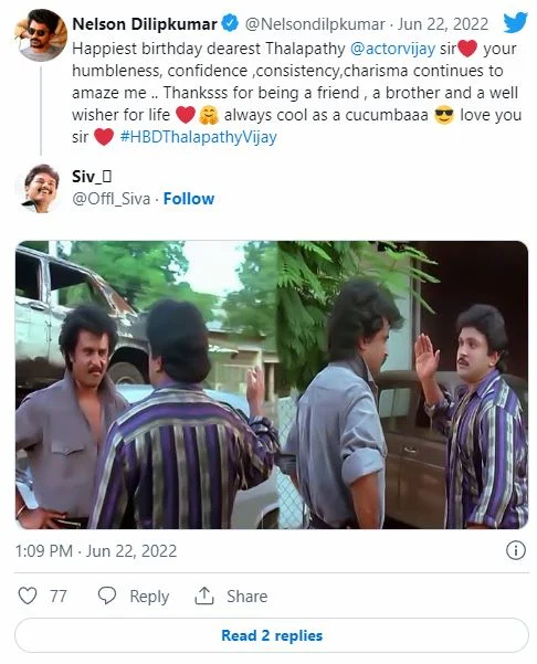 Sorry Nelson!! ஒரே நாளில் ஒட்டுமொத்த நெகட்டிவிட்டியையும் பாசிடிவ்வாக மாற்றிய நெல்சன்!! ஆனா போட்டது ஒரே ட்வீட் தான்!! 15