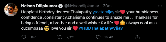 "பிரபலங்கள் வாழ்த்து மழையில் விஜய்"!! 48வது பிறந்தநாளில் விஜய்க்கு குவியும் பாராட்டுகள்!! 9