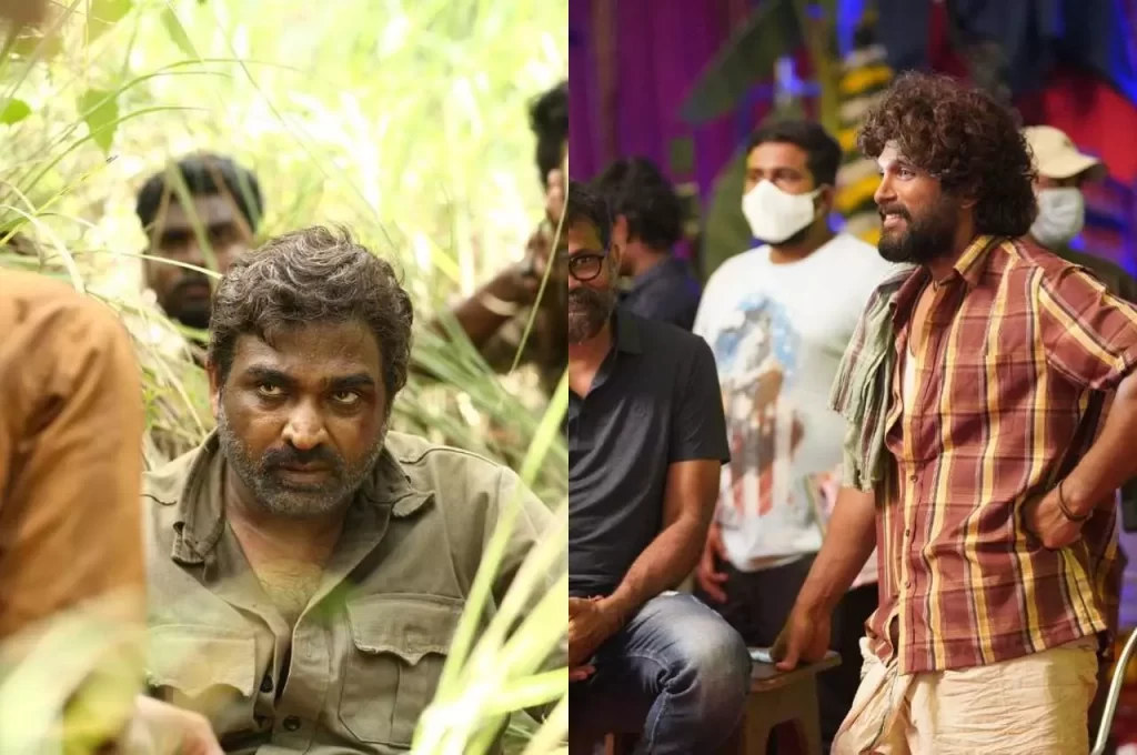 "மீண்டும் வில்லனாகும் விஜய் சேதுபதி"!! அல்லு அர்ஜுனின் "புஷ்பா 2" படத்தில் கொடூர வில்லனாக களமிறங்கவுள்ளார்!! 9