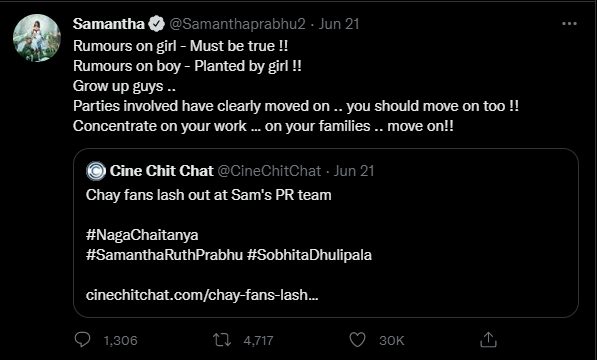 "நானே அத மறந்துட்டேன்"!!"போய் வேற வேல இருந்த பாருங்கடா டேய்"!! நாகசைதன்யா குறித்த கேள்விக்கு செருப்படி பதில் கொடுத்துள்ள சமந்தா!! 13