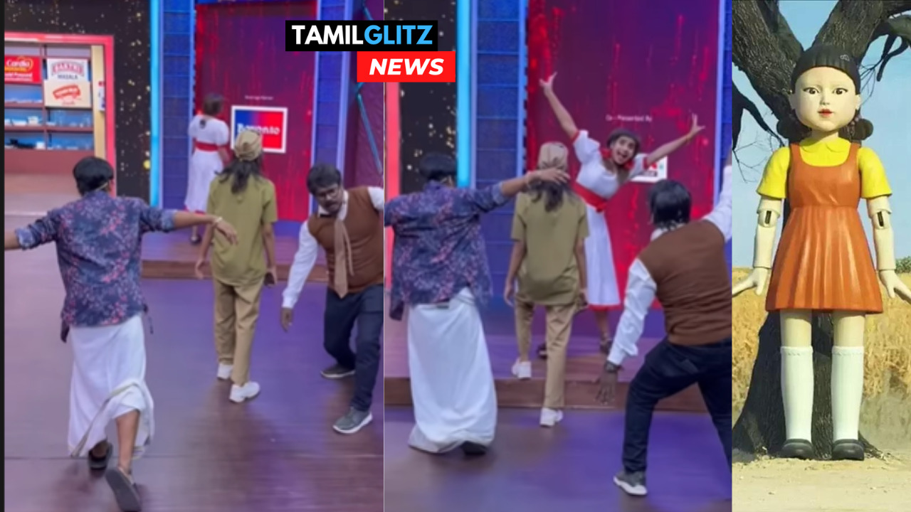"இன்னும் என்னலாம் கிறுக்குத்தனம் செய்ய காத்திருக்காளோ தெரியலையே!! Squid Game பேய் பொம்மையாக மாறிய சிவாங்கி!! குக் வித் கோமாளி செட்டில் அலப்பறை!! 133