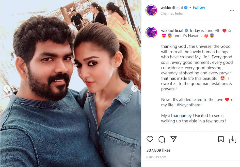 "என் தங்கமே'!! கரம் பிடிப்பதற்கு முன் திடீரென நயன்தாராவிற்கு மெசேஜ் அனுப்பிய விக்னேஷ் சிவன்!! 9