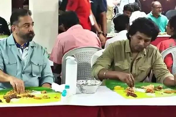 "இது பட சக்ஸஸ் மீட்டா, இல்ல கல்யாண விருந்தா?"!!சாப்பிட முடியாமல் திணறிய அனிருத்!! "கறி, மீன், முட்டை, பிரியாணி, ஐஸ்கிரீம் என பலவகை ட்ரீட் கொடுத்துள்ள கமல் !! 13