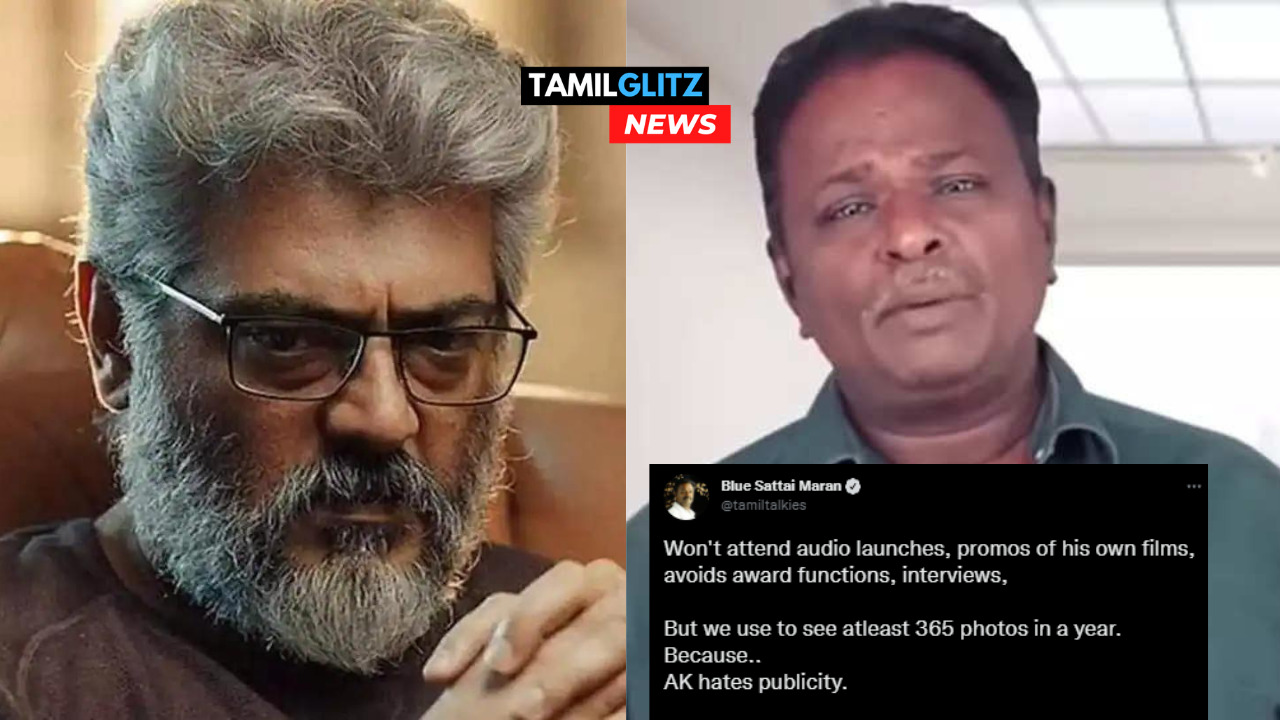 "ஆடியோ லாஞ்சுலாம் வேணாம்..ஆனா 365 நாளும் வேற வேற போட்டோ"!!"AK hates publicity"!! நக்கலாக பதிவிட்டுள்ள மாறன்!! அடுத்து பிரச்சனையை கிளப்பிவிட்டு ப்ளூ சட்டை!! 41