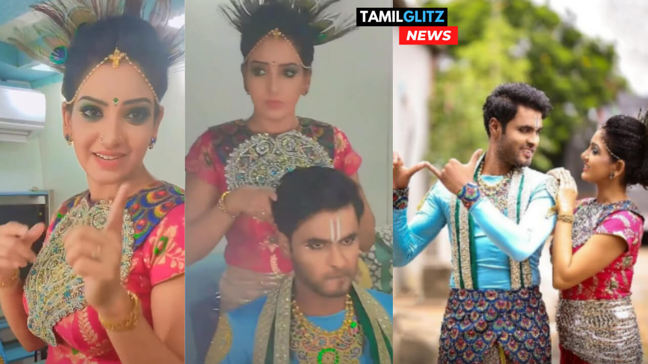"நானே அவனுக்கு மேக்ஆப் போடுறேன்"!! அமீருக்கு மேக்ஆப் போட்டு கண்ணனை போல மாற்றிய பாவனி!!காதல் சின்னம் ராதா கிருஷ்ணனை போல இருக்கும் அமீர் பாவனி!! 63