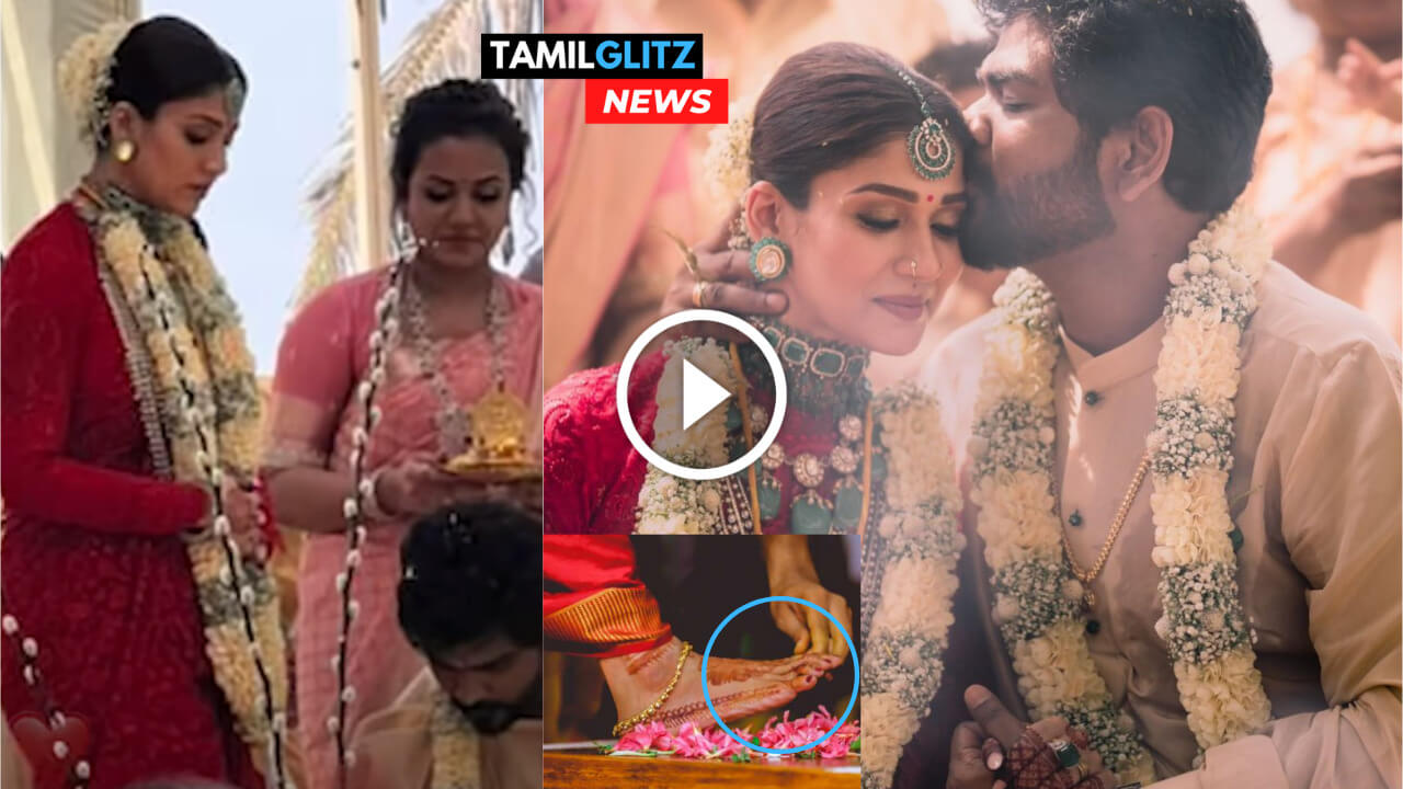 நயன் விக்னேஷின் திருமணத்திலிருந்து வெளியான முதல் வீடியோ !!காலில் மெட்டி போட்டுவிடும் விக்னேஷ் சிவன்!!"வெட்கத்தில் சிவந்த நடிகை நயன்தாரா"!! 243