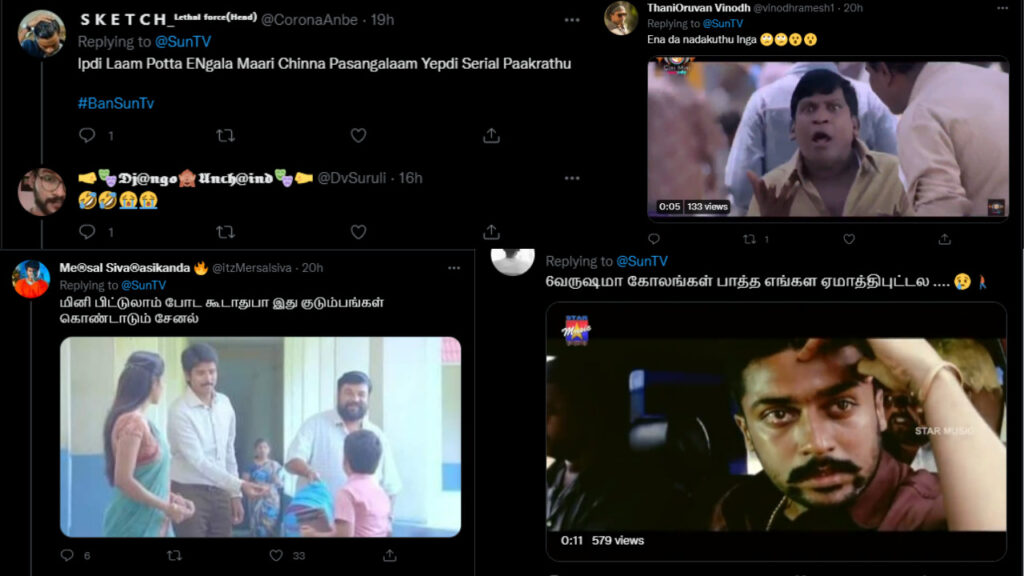 "TRP'க்காக சில்லறத்தனமாக இறங்கிய சன் டிவி.....வறுத்தெடுக்கும் நெட்டிசன்கள்"!! 9