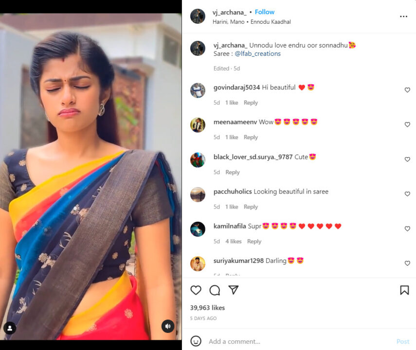 "உன்னோடு காதல் என்று ஊர் சொன்னது....?!!"மறைத்து பேசும் Vj அர்ச்சனா"!! 5