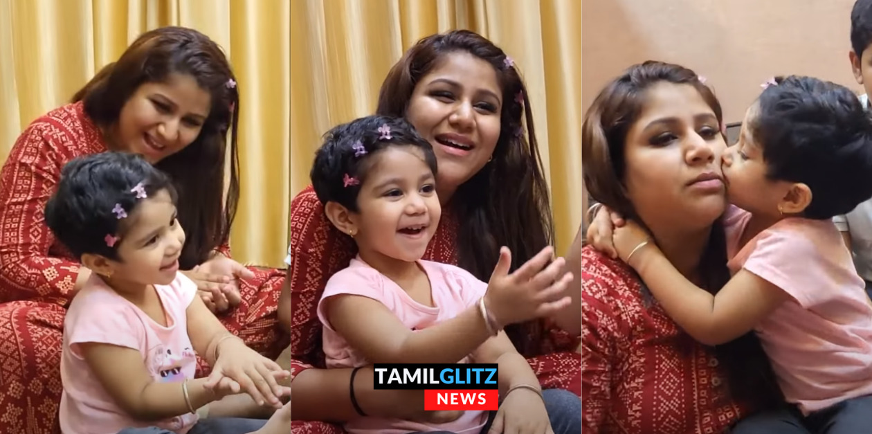 boy friend-க்கு முத்தம் குடுத்த ஐலா குட்டி.! வீடியோ எடுத்து சஞ்சீவிடம் போட்டு குடுத்த ஆல்யா..! 3