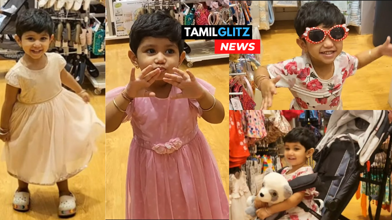 "குட்டி தேவதை போல இருக்கும் அயிலா"!!"அப்பா....எனக்கு இதெல்லாமே வேணும்"!! அடம் பிடித்து ஷாப்பிங் சென்றுள்ள அயிலா!! 63