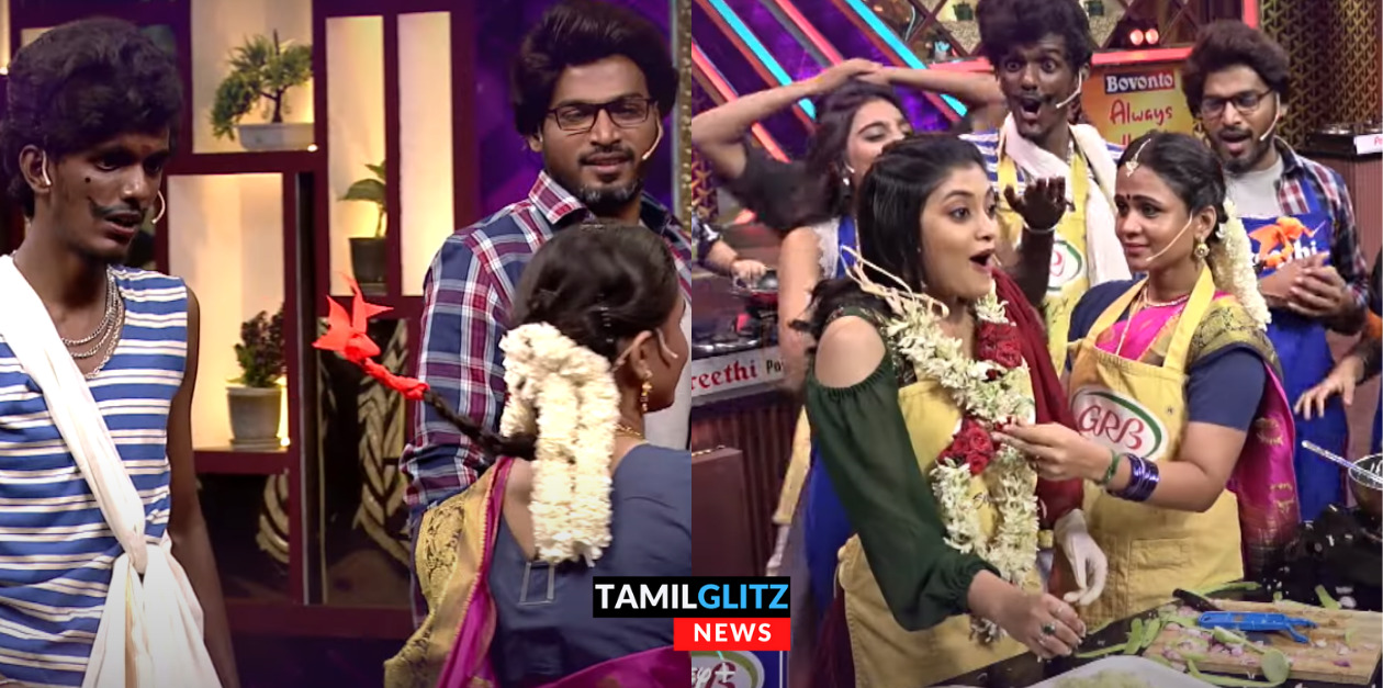 திரும்பி நின்னு மாலையை போடு மேகல.! யாரு கழுத்துல விழுதோ அவங்க இந்த வாரம் எலிமினேஷன்..பாலா மணி செய்யும் அலப்பறை | Cook With Comali 17