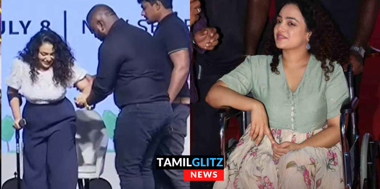 திருச்சிற்றம்பலம் ஆடியோ லாஞ்சுக்கு வீல் சேரில் வந்த நித்யாமேனன்.! அவர்க்கு என்ன ஆனது தெரியுமா? 13