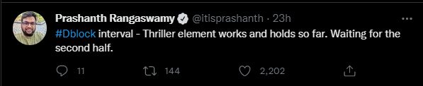 "எப்படி இருக்கிறது அருள்நிதி-எருமை சாணி விஜயகுமாரின் "D block"!! ட்விட்டர் ரிவியூ!! 11