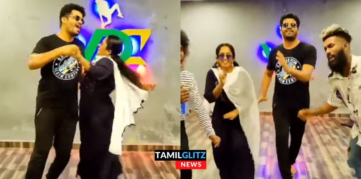 தாய் கிழவி பாடலுக்கு கணவருடன் சேர்ந்து மரண குத்தாட்டம் போடும் தாமரைச்செல்வி 131
