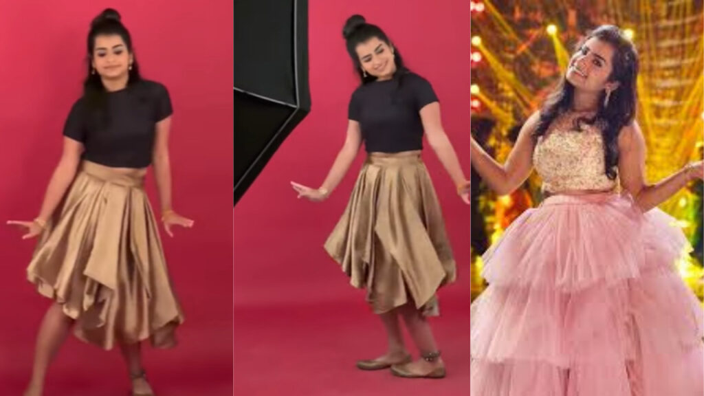 "நான் பாட்டுக்கு ஜாலியா ஆடுறேன்...நீங்க போட்டோ எடுங்க....போட்டோஷூட் போது குத்தாட்டம் போட்ட சிவாங்கி"!! 7