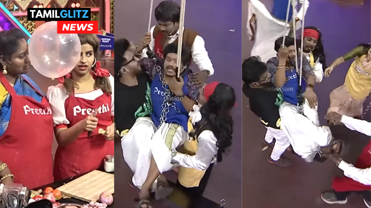 "அங்க எதோ ஒரு சம்பவம் நடக்குது"!! "மாப்ள நீ காப்பாத்துற மாதிரி தெரில...விட்டுறா..!! "ஊஞ்சலில் தொங்கியபடி மாட்டிக்கொண்டு முழித்த புகழ்!! 45