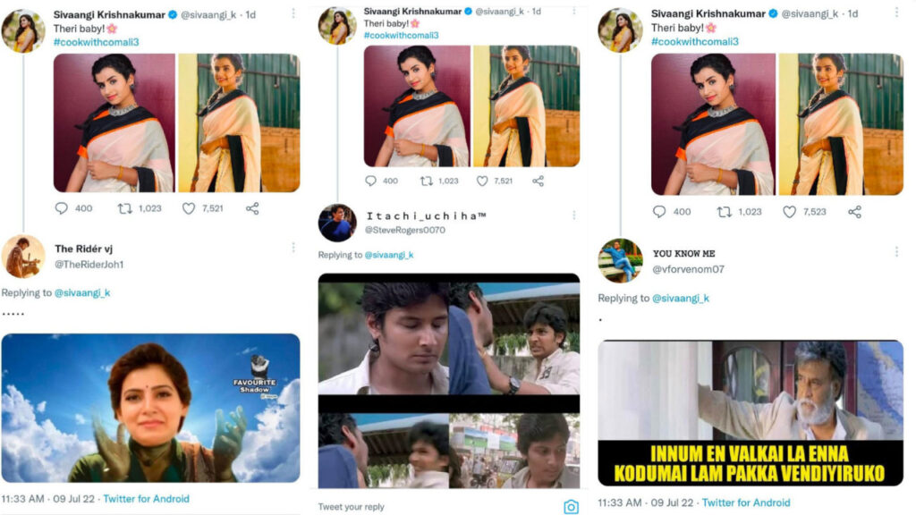 "முடிலடா சாமி.....கெட்டப் போட்டு கொல்லும் சிவாங்கி....கிழித்துதள்ளும் நெட்டிசன்கள் "!! 7