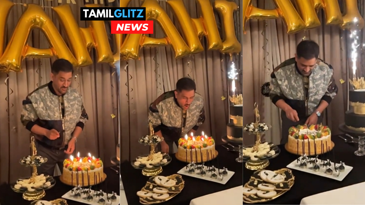 "குடும்பத்துடன் பிறந்தநாள் கொண்டாடிய தோனி"!! "சாக்ஷி தோனி வெளியிட்டுள்ள வைரல் வீடியோ"!!! 39