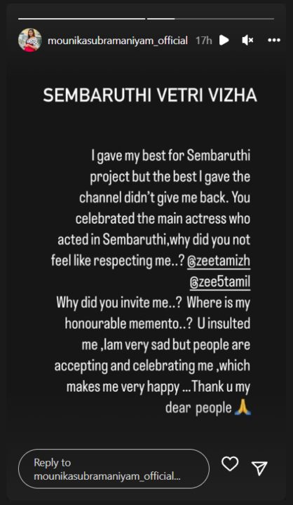 என்ன கூப்பிட்டு வச்சி அசிங்கபடுத்திட்டாங்க.! ஜீ தமிழ் மீது செம்பருத்தி சீரியல் நடிகை பரபரப்பு புகார் 5