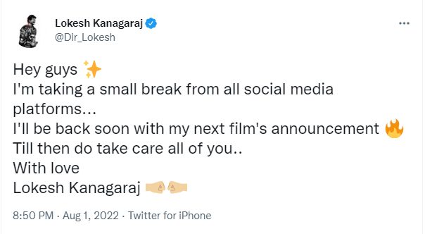 எல்லாத்த விட்டும் விலகுறேன்.! லோகேஷ் எடுத்த அதிரடி முடிவு..திடீரென விலகிய லோகேஷ்.. 3