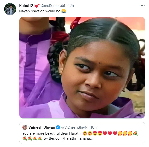 அழகா இருக்கீங்க டியர் ஆர்த்தி.! விக்னேஷ் சிவன் போட்ட கமெண்ட்..வச்சி செய்யும் நெட்டிசன்கள்.! 7