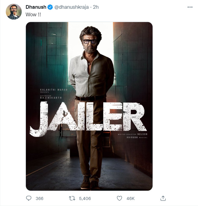 திடீரென ரஜினியை புகழ்ந்து தனுஷ் போட்ட ட்வீட்.. என்ன சொல்லி இருக்காருன்னு பாருங்க. 5