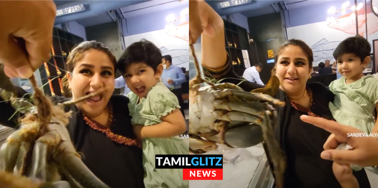 ஐயோ.! ஐலாவை கடித்த நண்டு.. உயிருடன் இருந்த நண்டை பார்த்து கதறிய ஐலா குட்டி.! 101