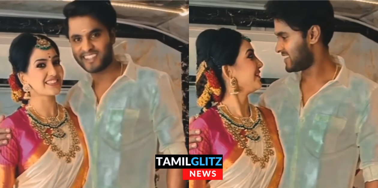 பட்டு புடவை, பட்டு வேஷ்டியுடன் பாவனியுடன் செம்ம cute ஆக ரொமான்ஸ் செய்த அமீர்.! 107
