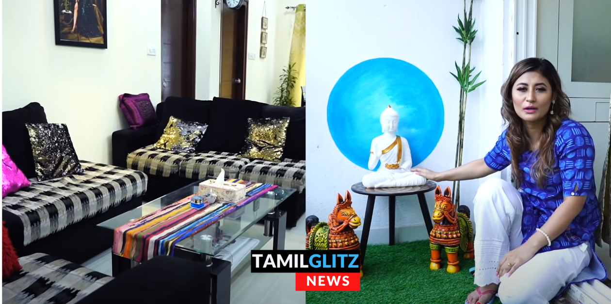 சின்ன வாடகை வீடுதான்.! ஆனா நிறைய சந்தோசம்.! கொஞ்சும் தமிழில் தனது வீட்டை அழகாக சுற்றி காட்டிய சுனிதா.! 19