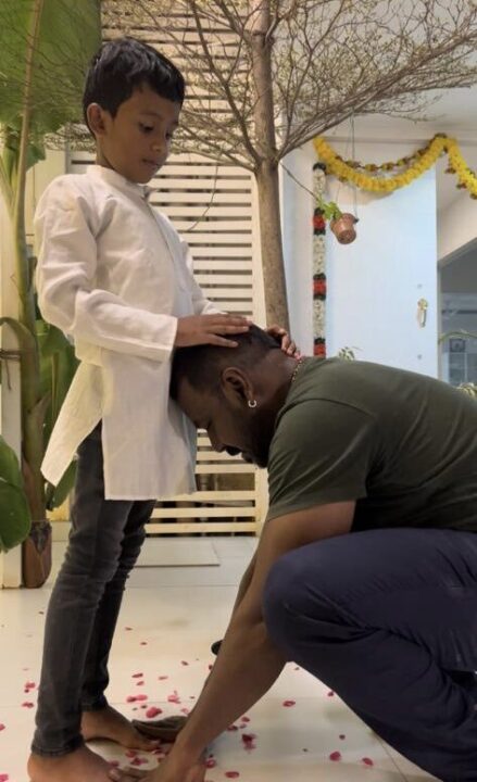 குழந்தையின் காலில் விழுந்து ஆசிர்வாதம் வாங்கிய ராகவா லாரன்ஸ்..! என்ன காரணம் தெரியுமா? 5