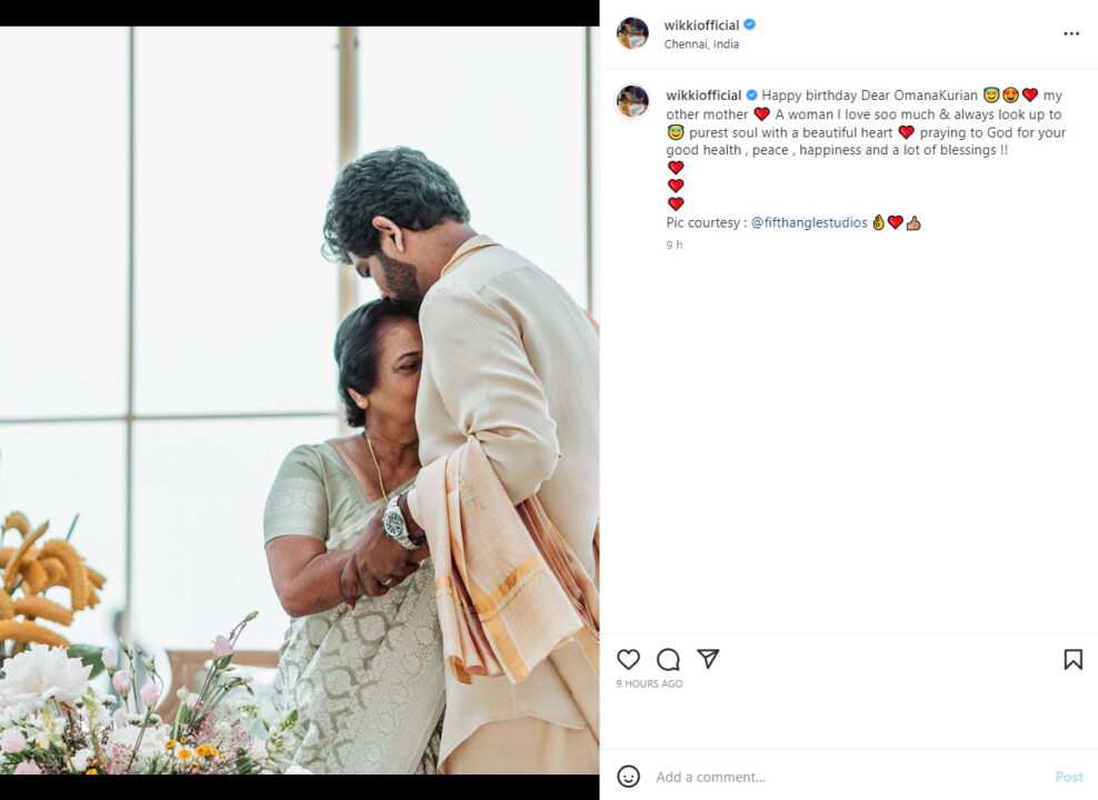 மாமியாருக்கு முத்தமிட்டு வாழ்த்துக்களை கூறிய விக்னேஷ் சிவன்.. தீயாய் பரவும் புகைப்படம்..! 7